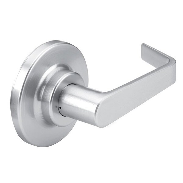 Grade 2 Cylindrical Lock, 01-Single Dummy, LR-Lever, E-Stepped Rose, Satin Chrome